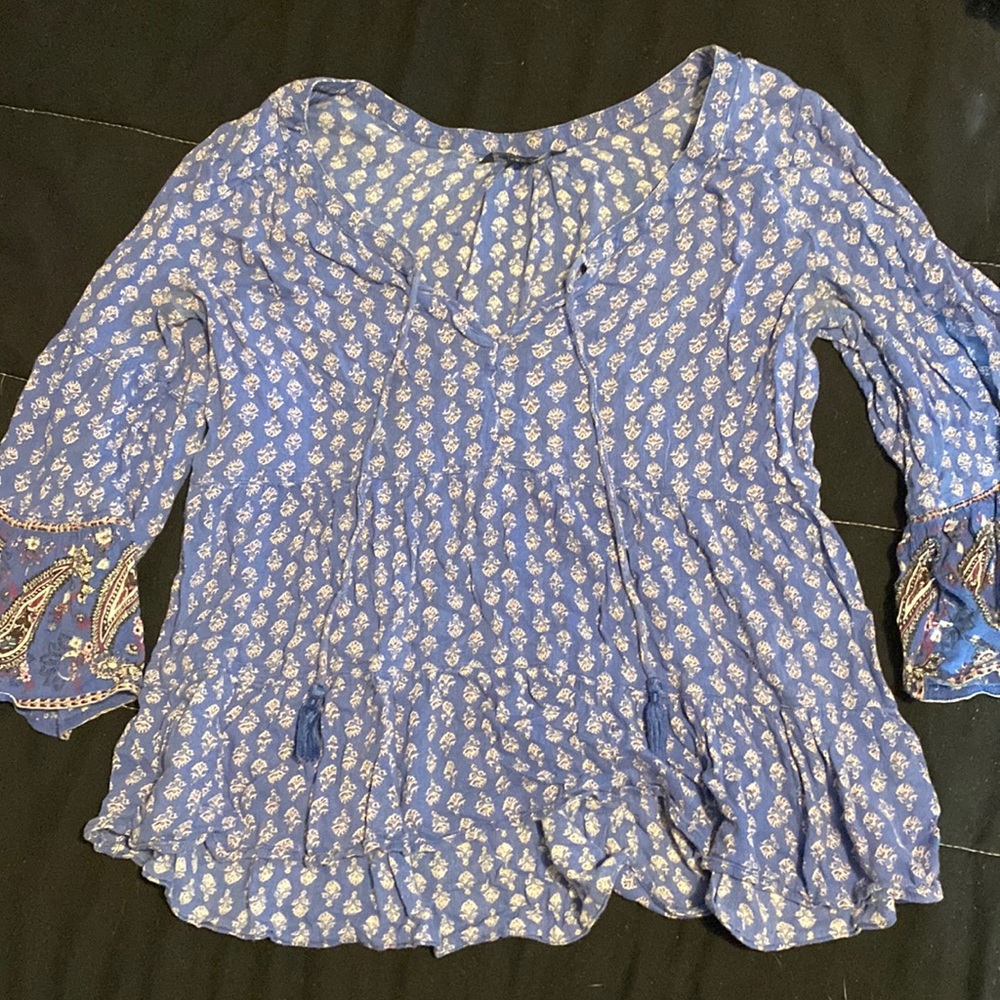 American Eagle Flowy Boho Top